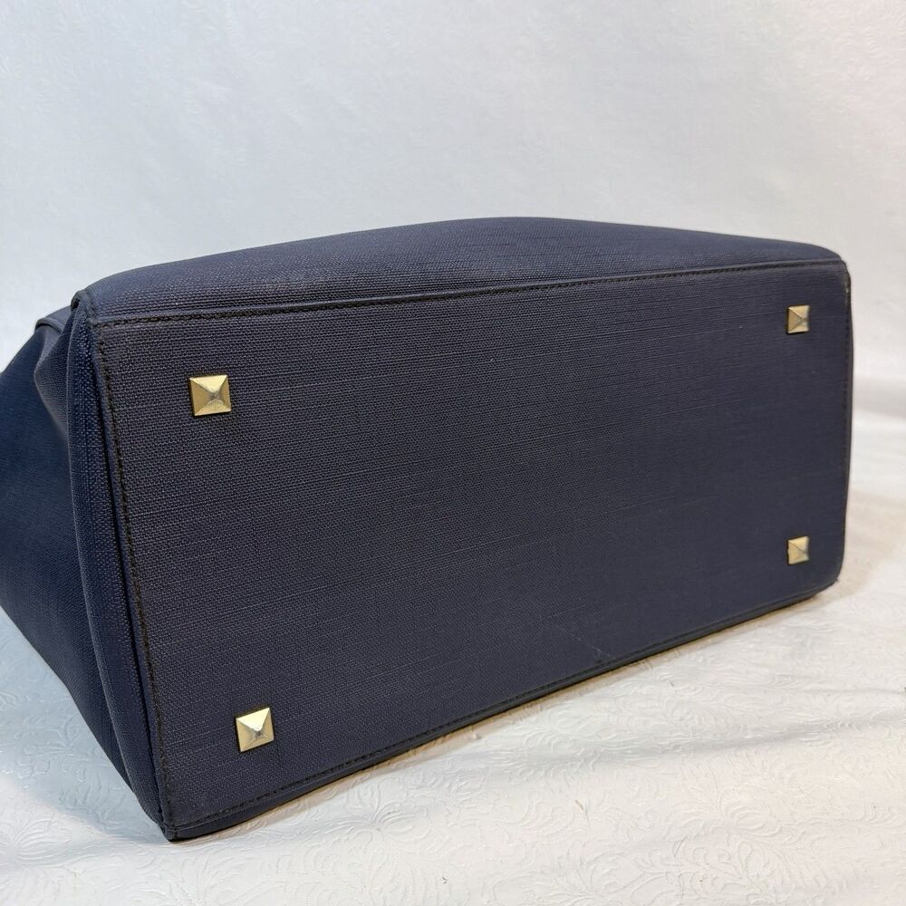 Dagne Dover Signature Navy Tote READ DAMAGE - Picture 10 of 16